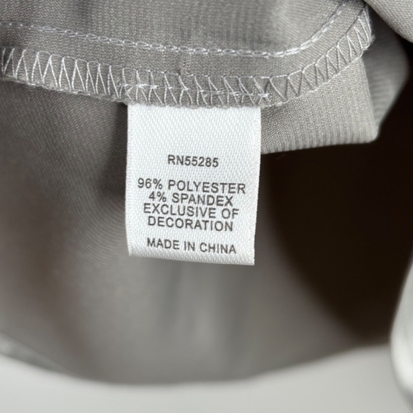 VTG Y2K Express Babydoll Tank M Silver Sequin 90s Fairy Whimsigoth New Years - Picture 5 of 8